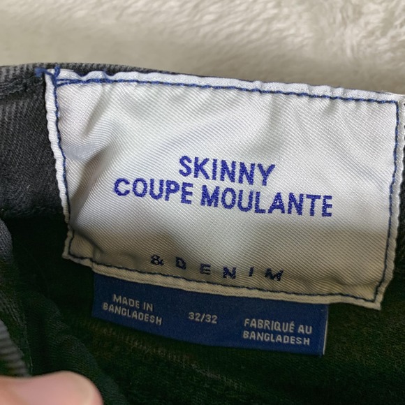 H&M Jeans Mens 32x32 (30x29) Black Skinny Stretch Denim Pants‎ Casual Slim Fit - Picture 3 of 13